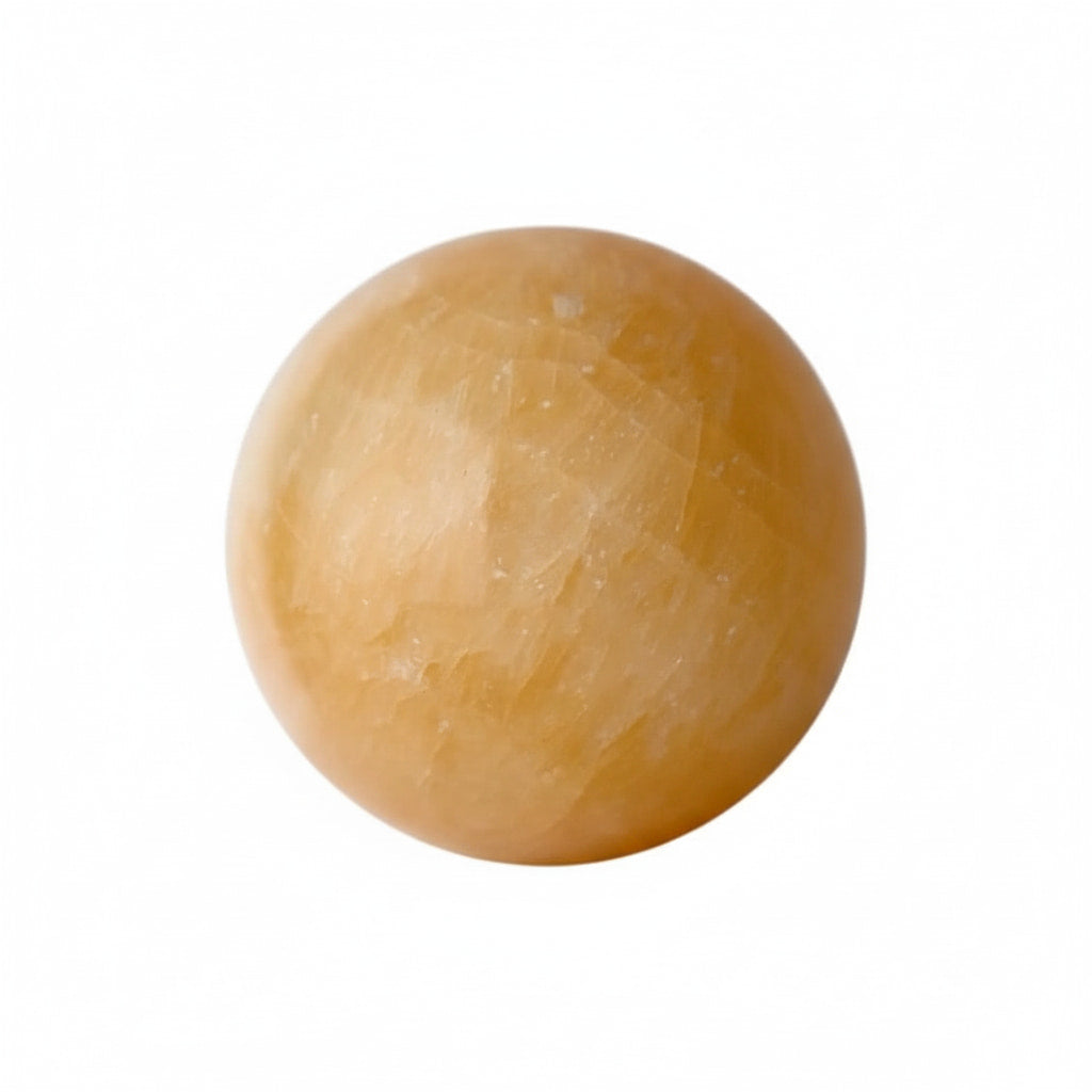 Calcit Kugel – Oranger Begleiter für Motivation CrystalScents
