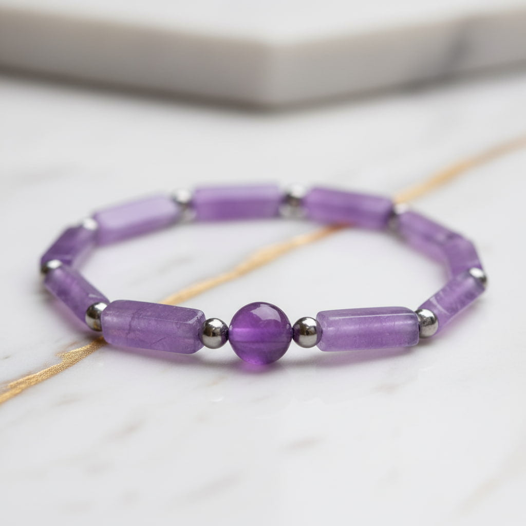 Amethyst Armband – Harmonie & innere Ruhe CrystalScents