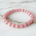 Katzenauge Kugelarmband - Rosa Schimmer CrystalScents
