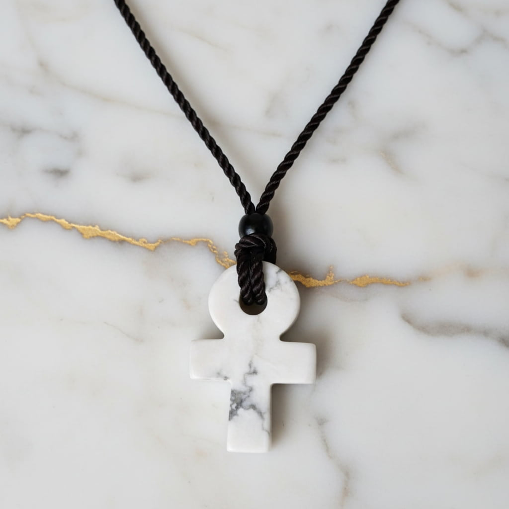 Howlit Halskette - Anch Anhänger CrystalScents