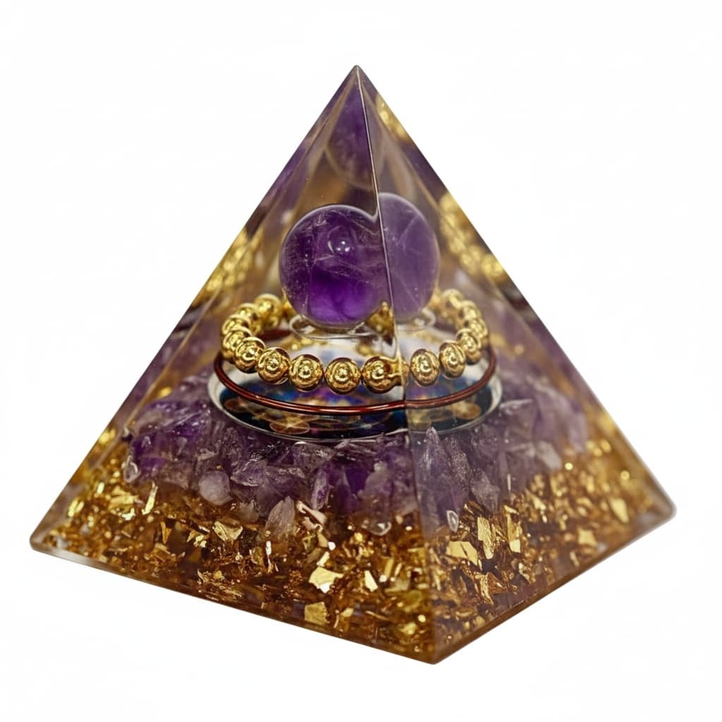 Amethyst Orgonit Pyramide - Klarheit & Intuition CrystalScents