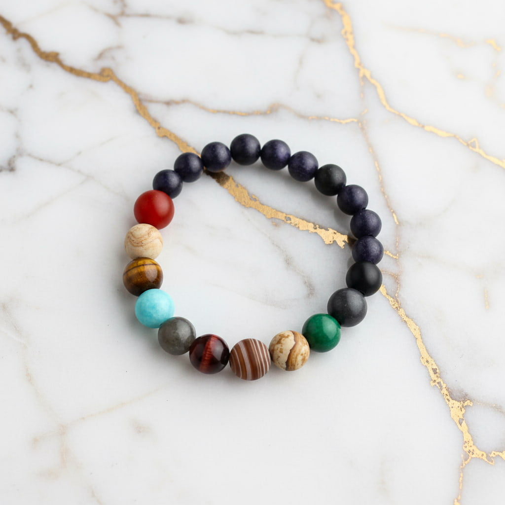 Sonnensystem Kugelarmband - Natur & Astrologie vereint
