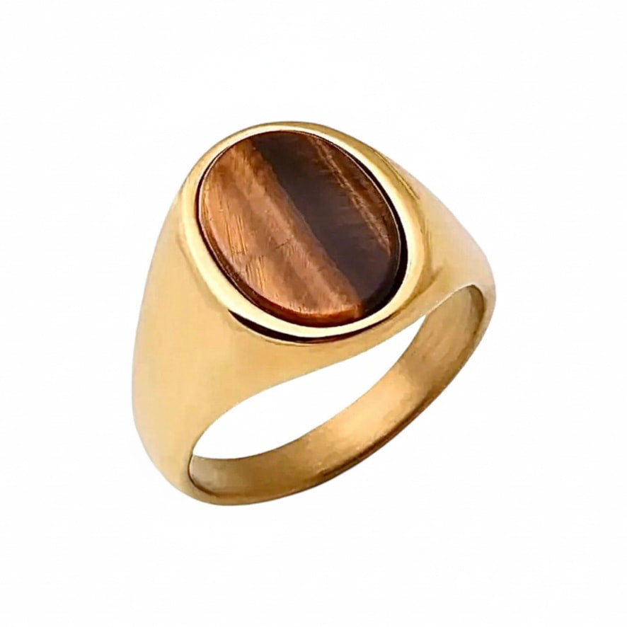 Tigerauge Ring - Schutz & Stärke CrystalScents