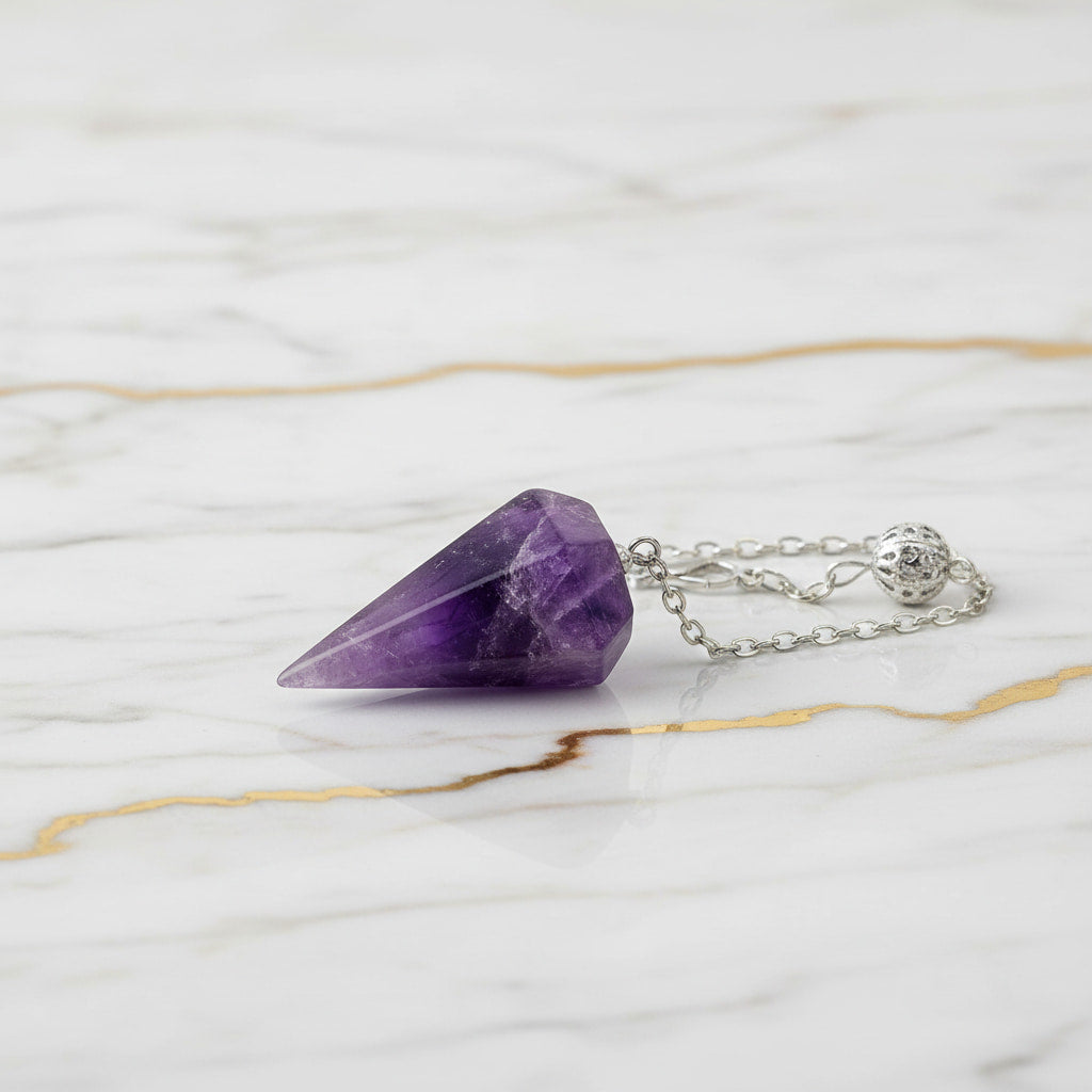 Amethyst Pendel – Meditation & Energiearbeit CrystalScents