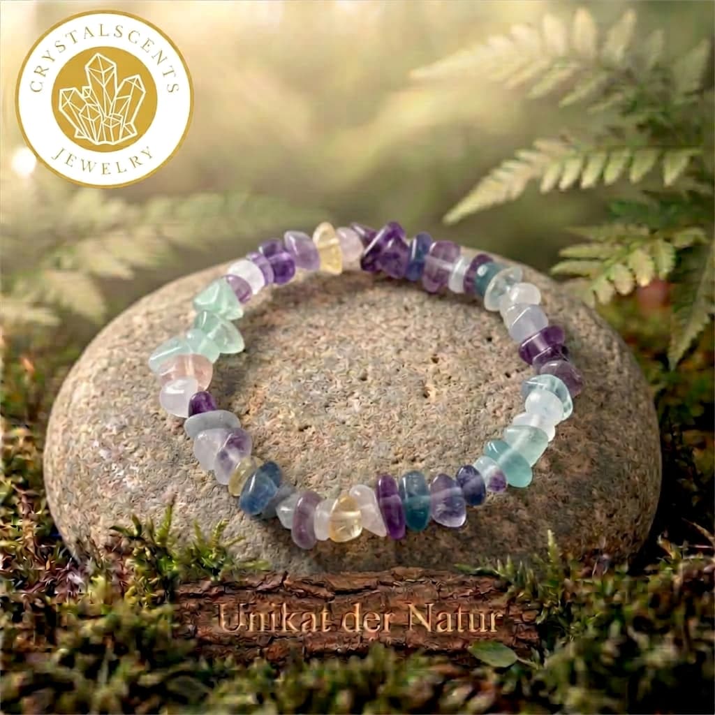 Fluorit Splitterarmband - Fokus & innere Balance