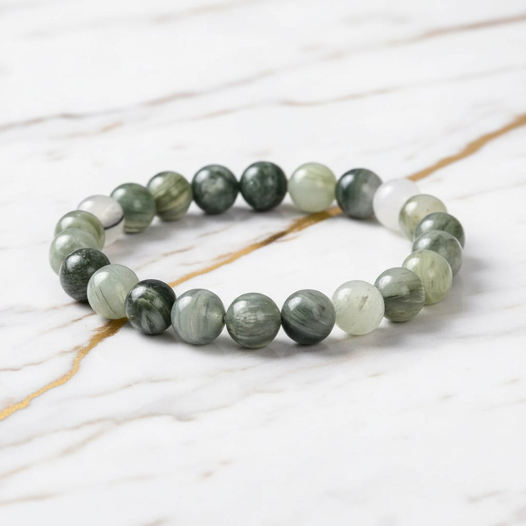 Jaspis Kugelarmband -  Erdung & Kraft