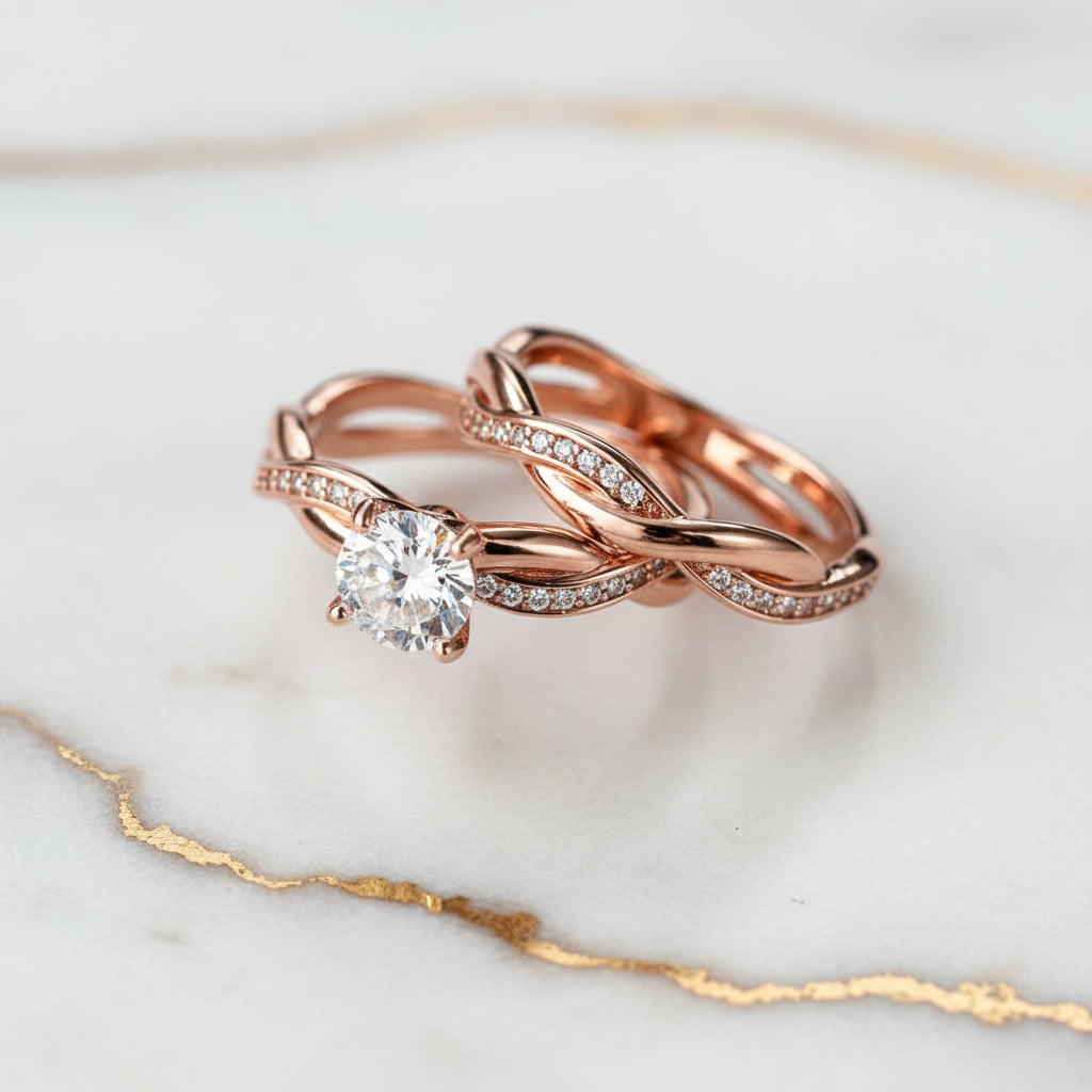 Ring – 2-teilig im geflochtenen Design CrystalScents