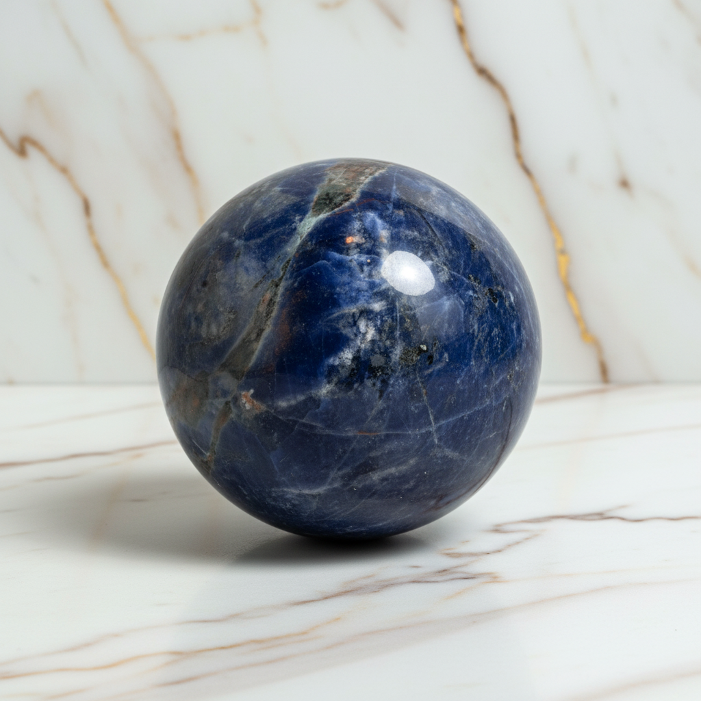 Sodalit Kugel – Tiefblaue Energie CrystalScents