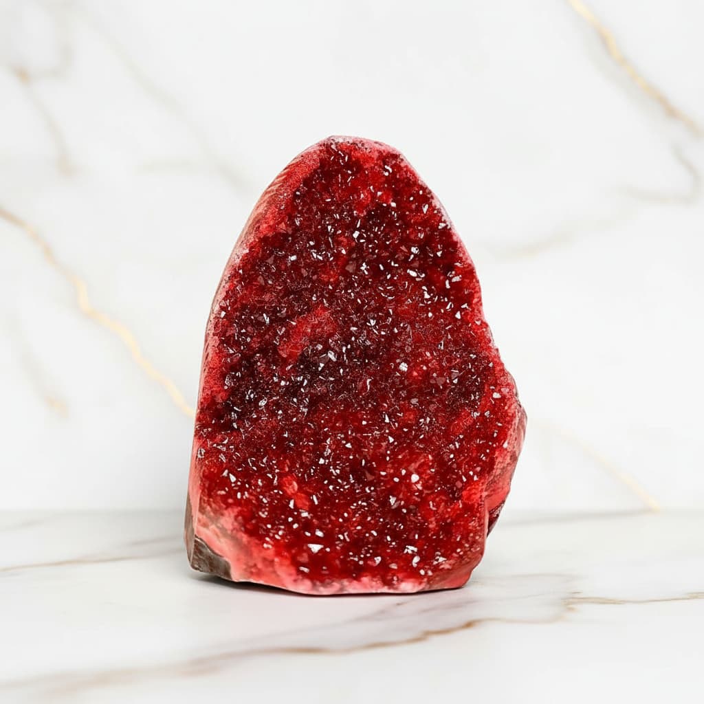 Amethystdruse Rot – Wohnjuwel fürs Zuhause CrystalScents