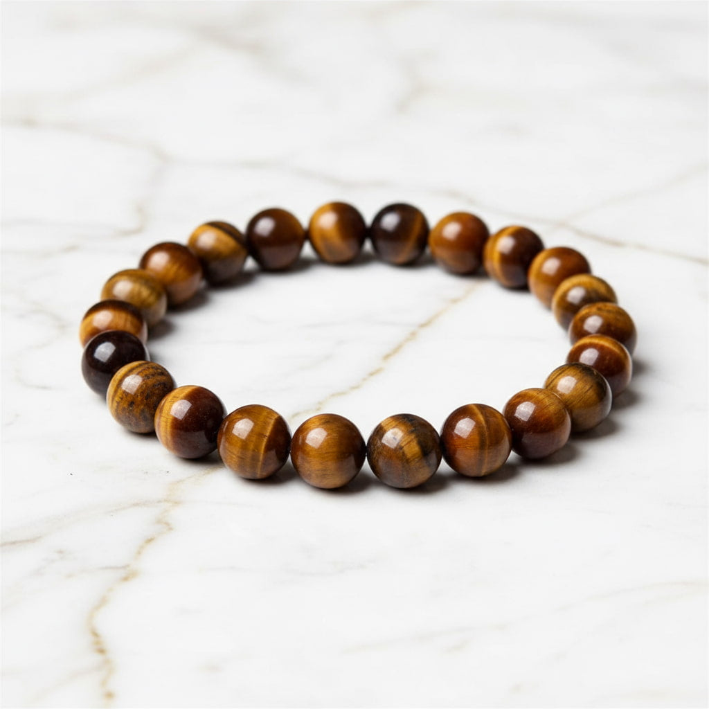 Tigerauge Kugelarmband – für Mut und Ausdauer