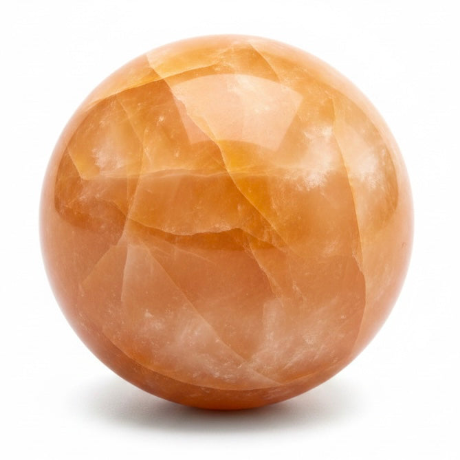Oranger Calcit Kugel