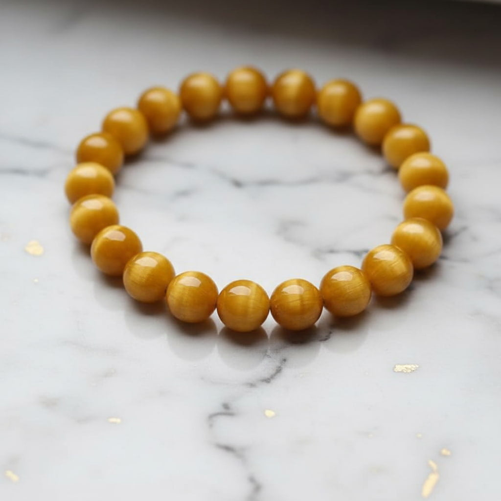 Tigerauge Kugelarmband - Gelbe Freude CrystalScents