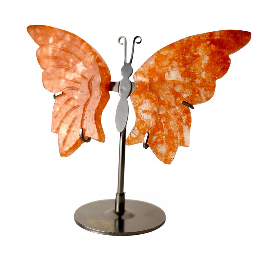 Feuerquarz Schmetterling - Kristall Flügel CrystalScents