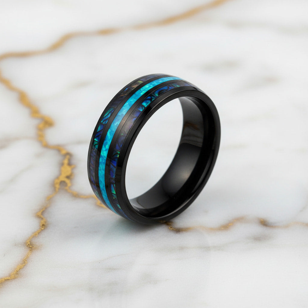 Ring Dunkelblau-Schwarz – Stilvolles Highlight für elegante Looks CrystalScents