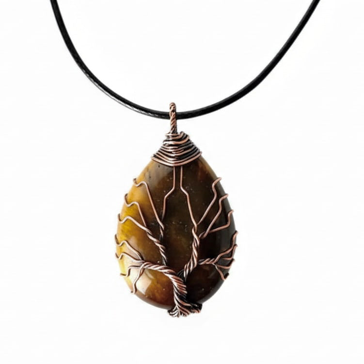 Tigerauge Halskette - für Stärke & Zuversicht JETZT sichern CrystalScents