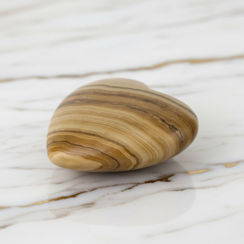 Mini Aragonit Herz - Kleines Andenken CrystalScents