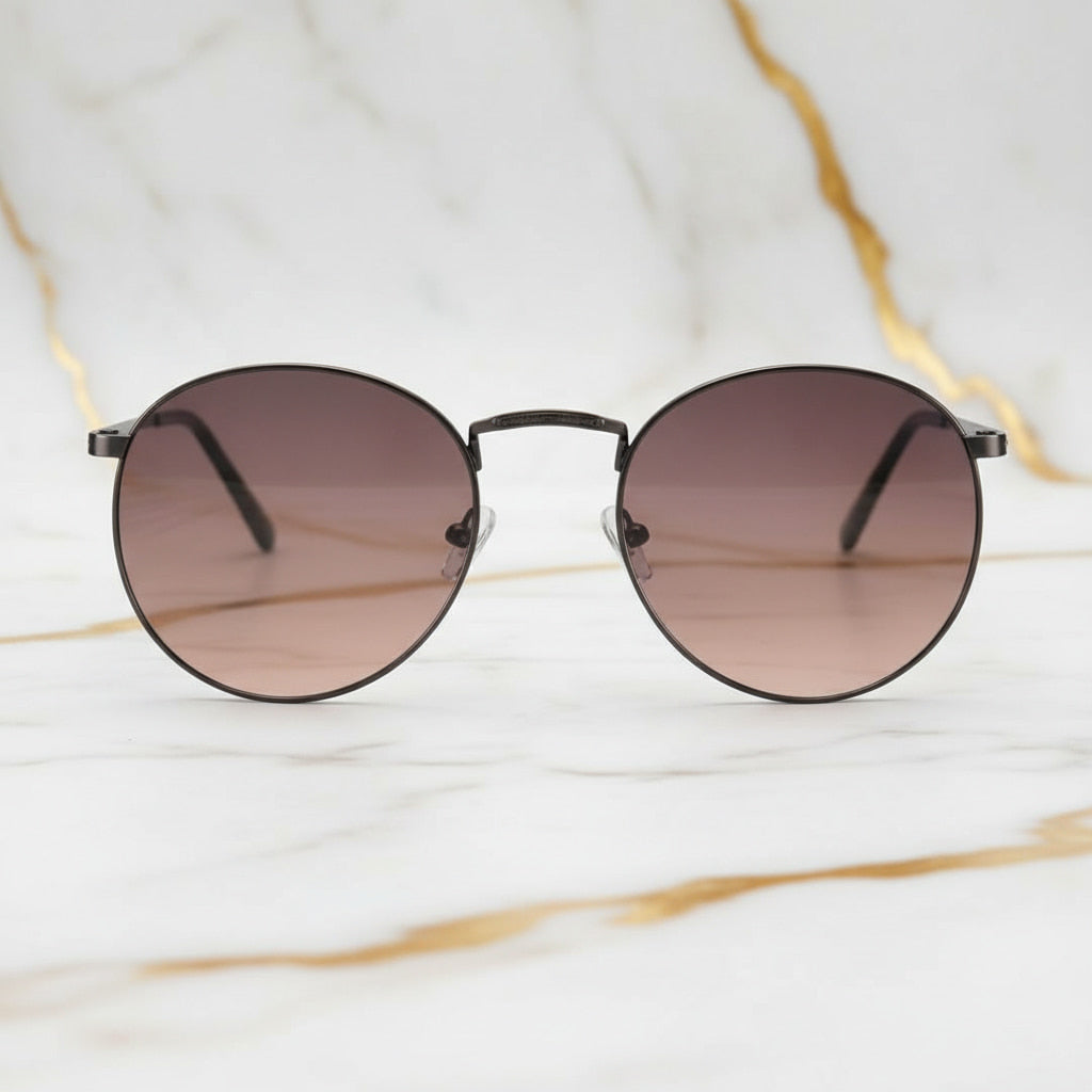 Sonnenbrille in schwarz mit gemustertem Steg CrystalScents