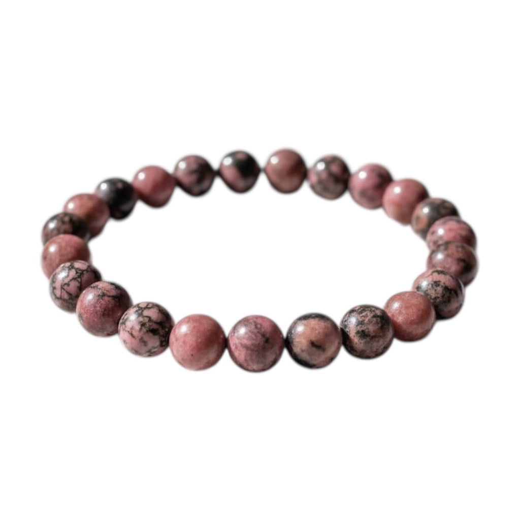Rhodonit Kugelarmband – Herzöffnung & emotionale Balance CrystalScents
