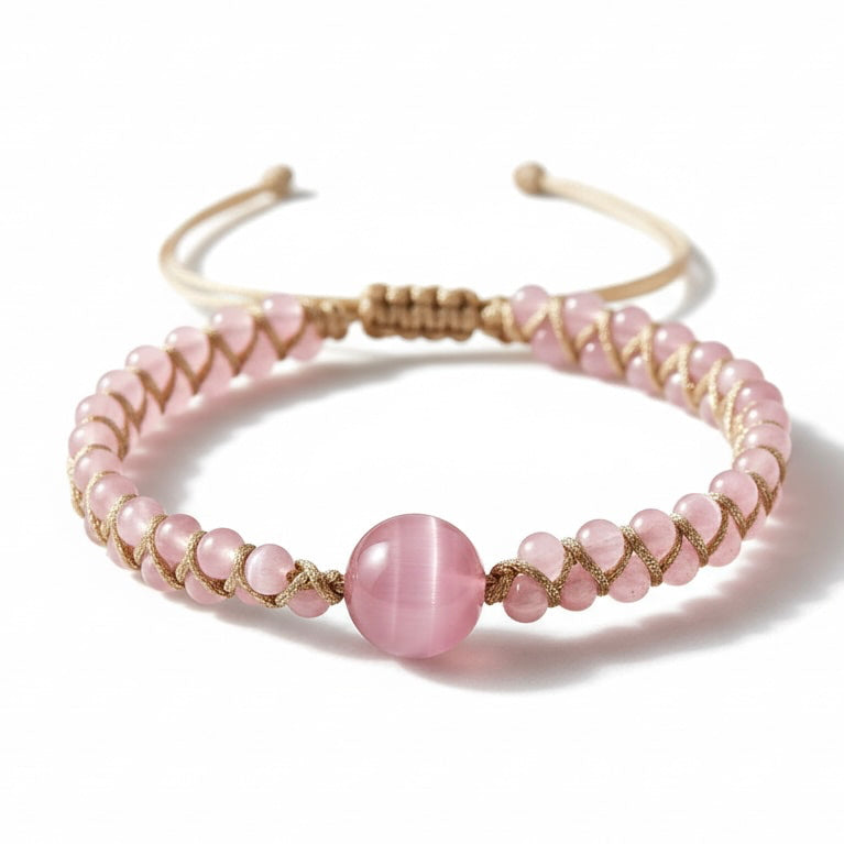 Katzenauge Flechtarmband – Stil & Schimmer CrystalScents