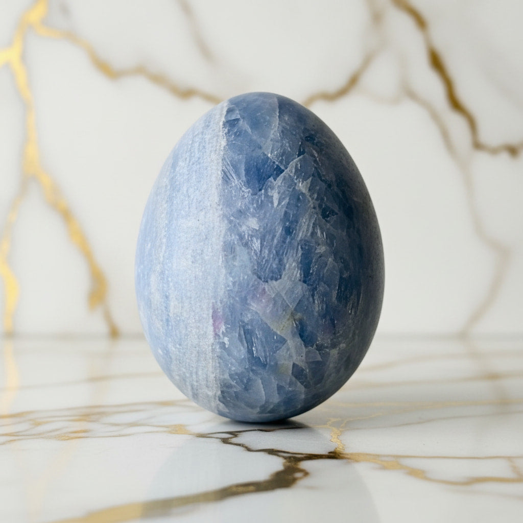 Celestit Ei – Zartes Himmelsblau CrystalScents