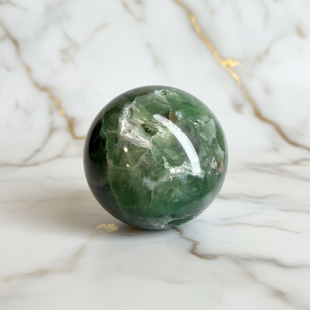 Fluorit Kugel – Farbe & Lebendigkeit