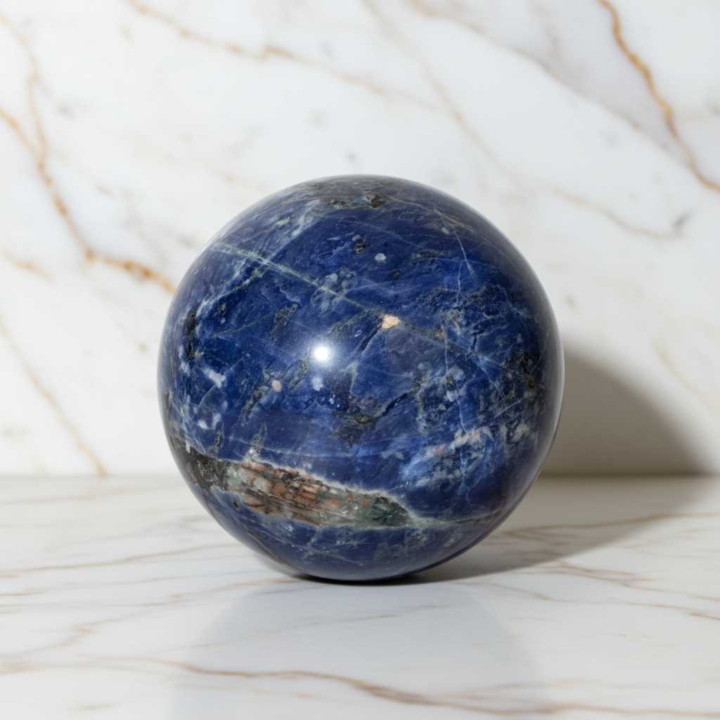 Sodalit Kugel – Tiefblaue Energie CrystalScents