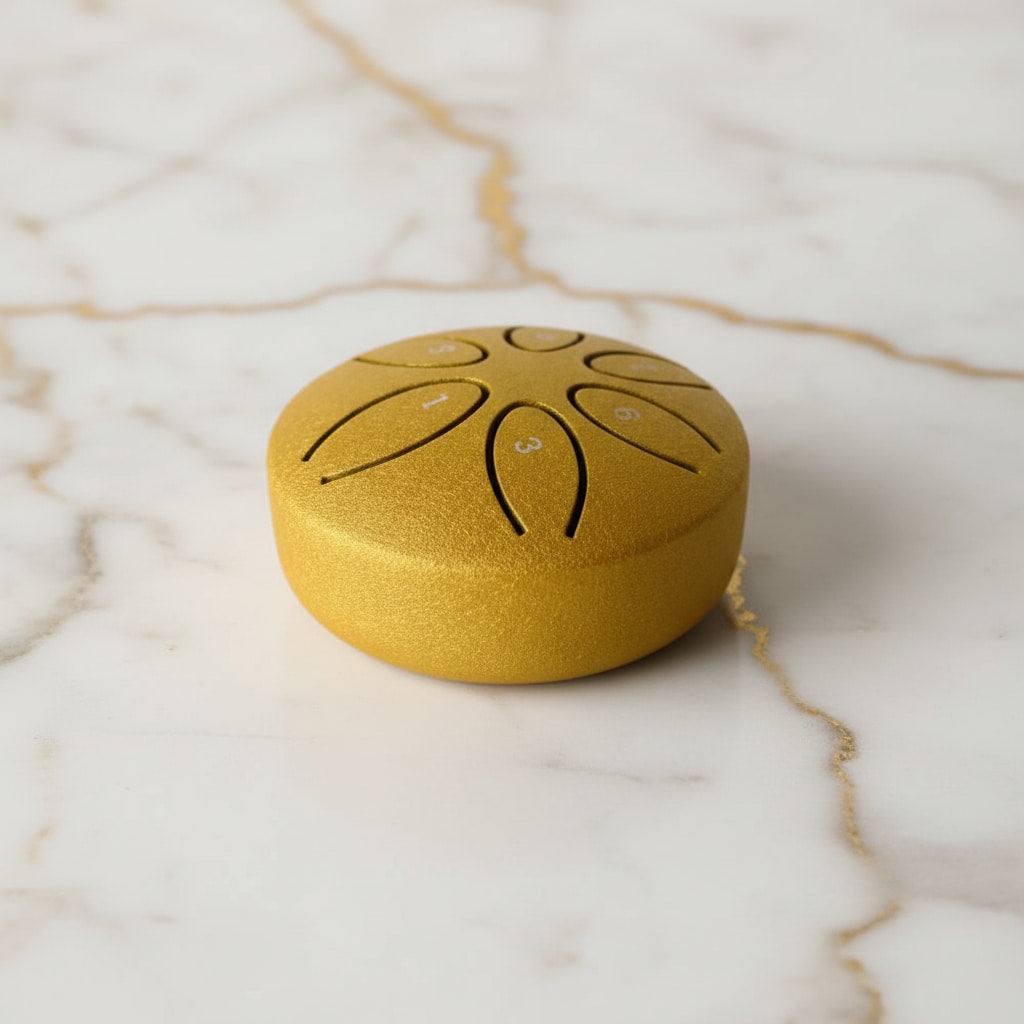 Zungentrommel in Gold – beruhigende Töne für Körper und Geist CrystalScents