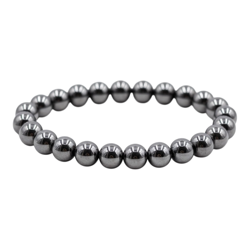 Hämatit Kugelarmband – mit metallischem Schimmer CrystalScents