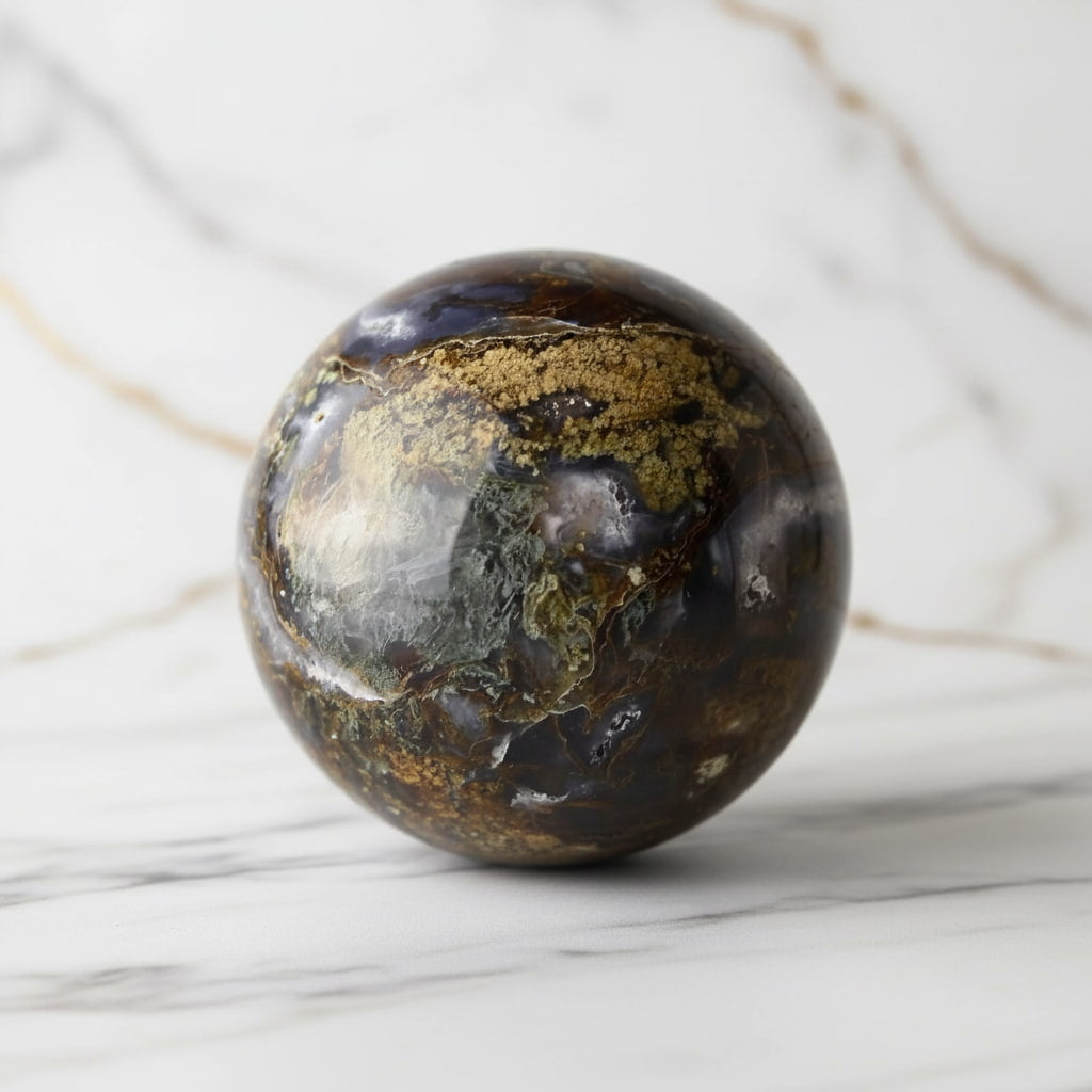 Moosachat Kugel – Naturnahes Wohnhighlight