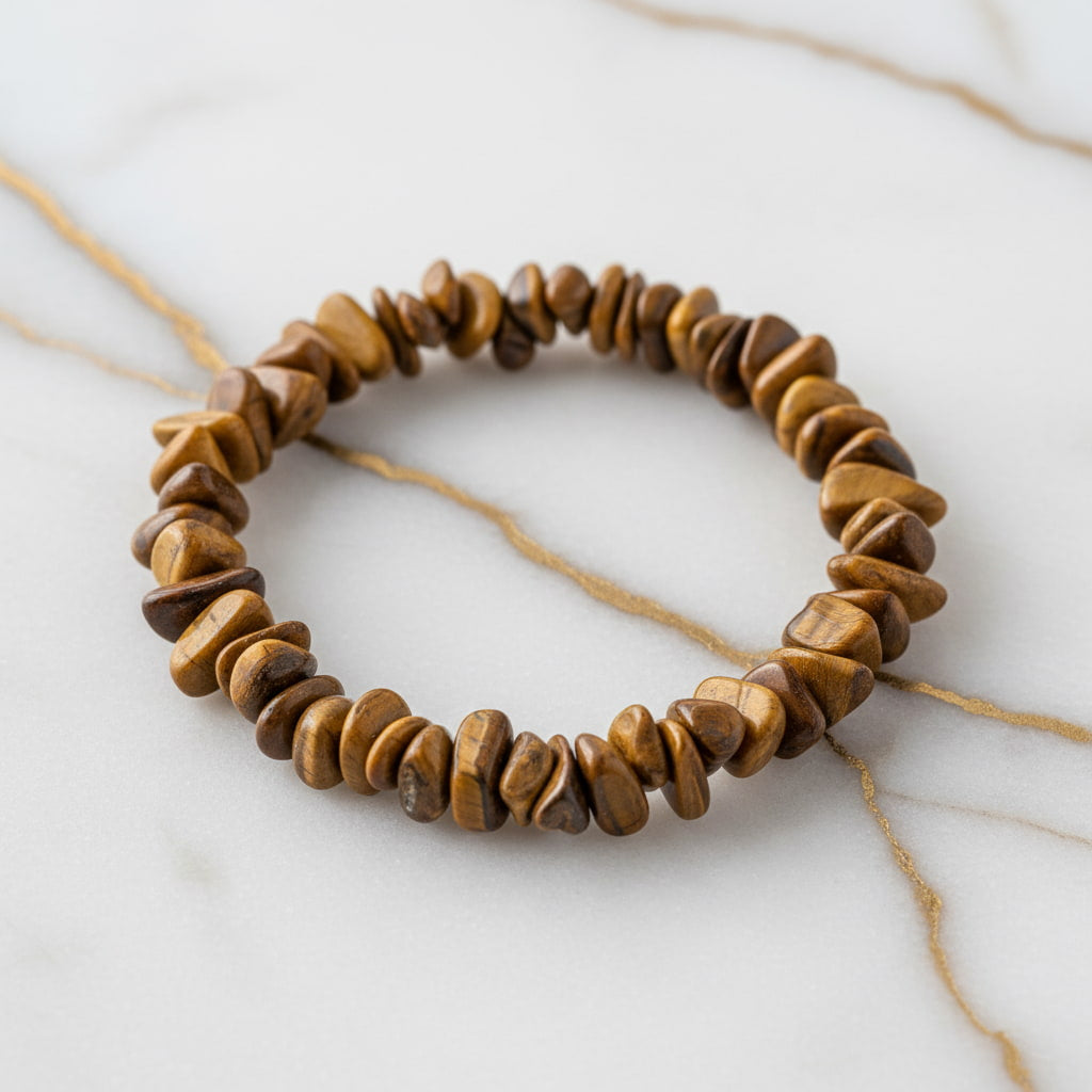 Tigerauge Splitter Armband - Erdung & Kraft