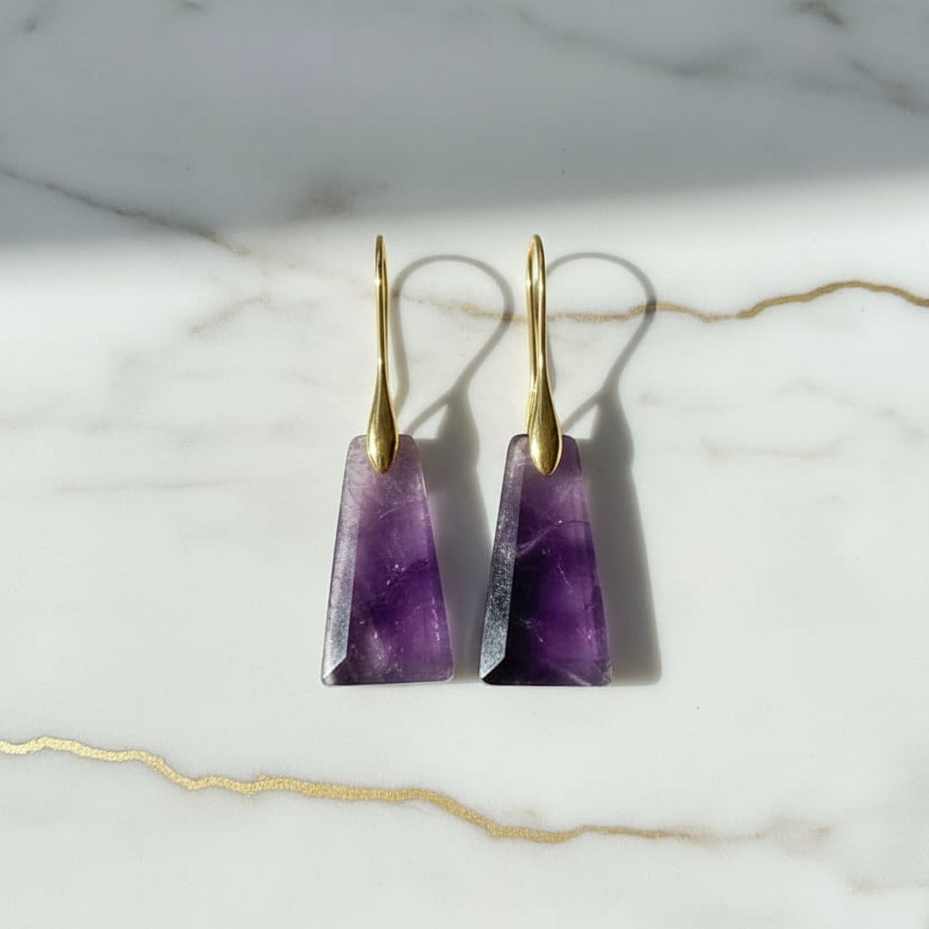 Amethyst Ohrringe – Klarheit & Verbindung CrystalScents