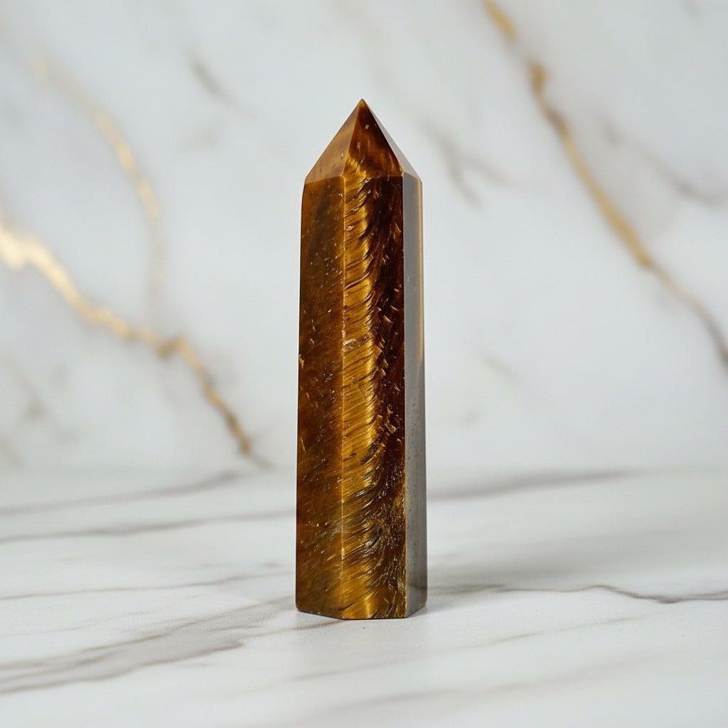 Tigerauge Obelisk – für Fokus und Energie CrystalScents