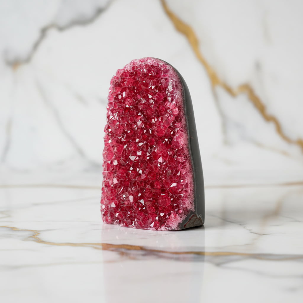 Amethystdruse Rot – Elegantes Kristallhighlight für dein Zuhause CrystalScents