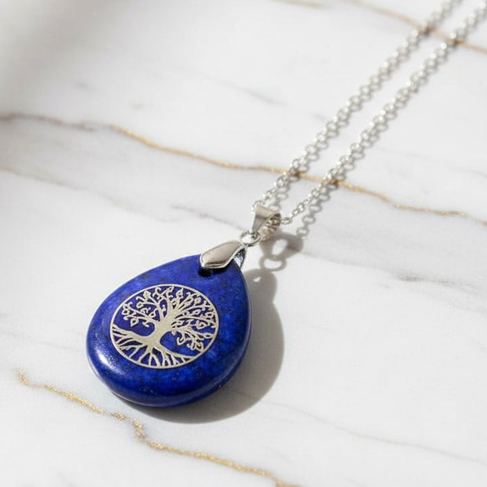 Lapislazuli Halskette „Baum des Lebens“ CrystalScents