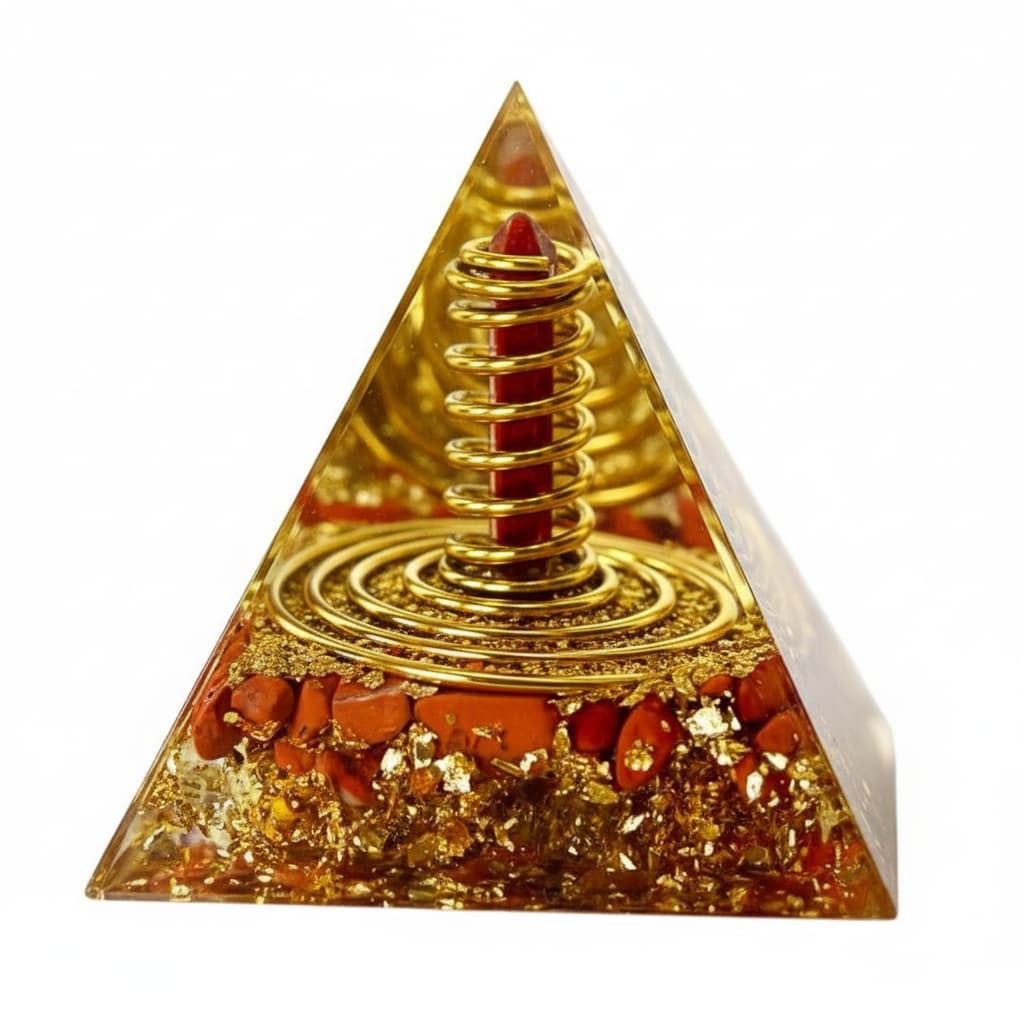Orgonit Pyramide - Roter Jaspis CrystalScents