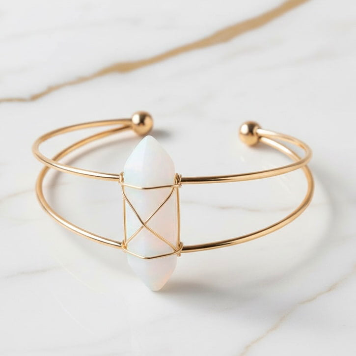 Opalit Armreif – Offenes Design CrystalScents