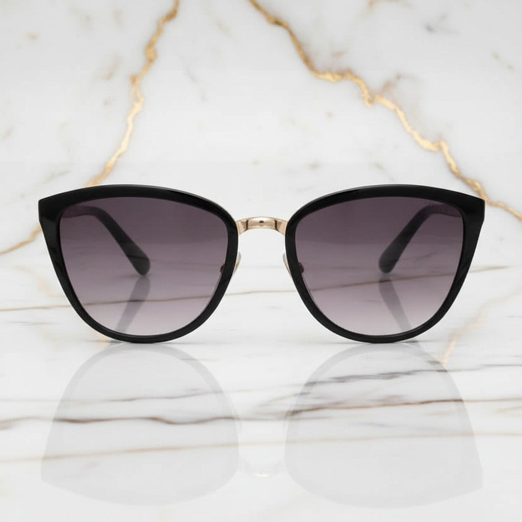 Sonnenbrille – Schwarzes Cateye CrystalScents