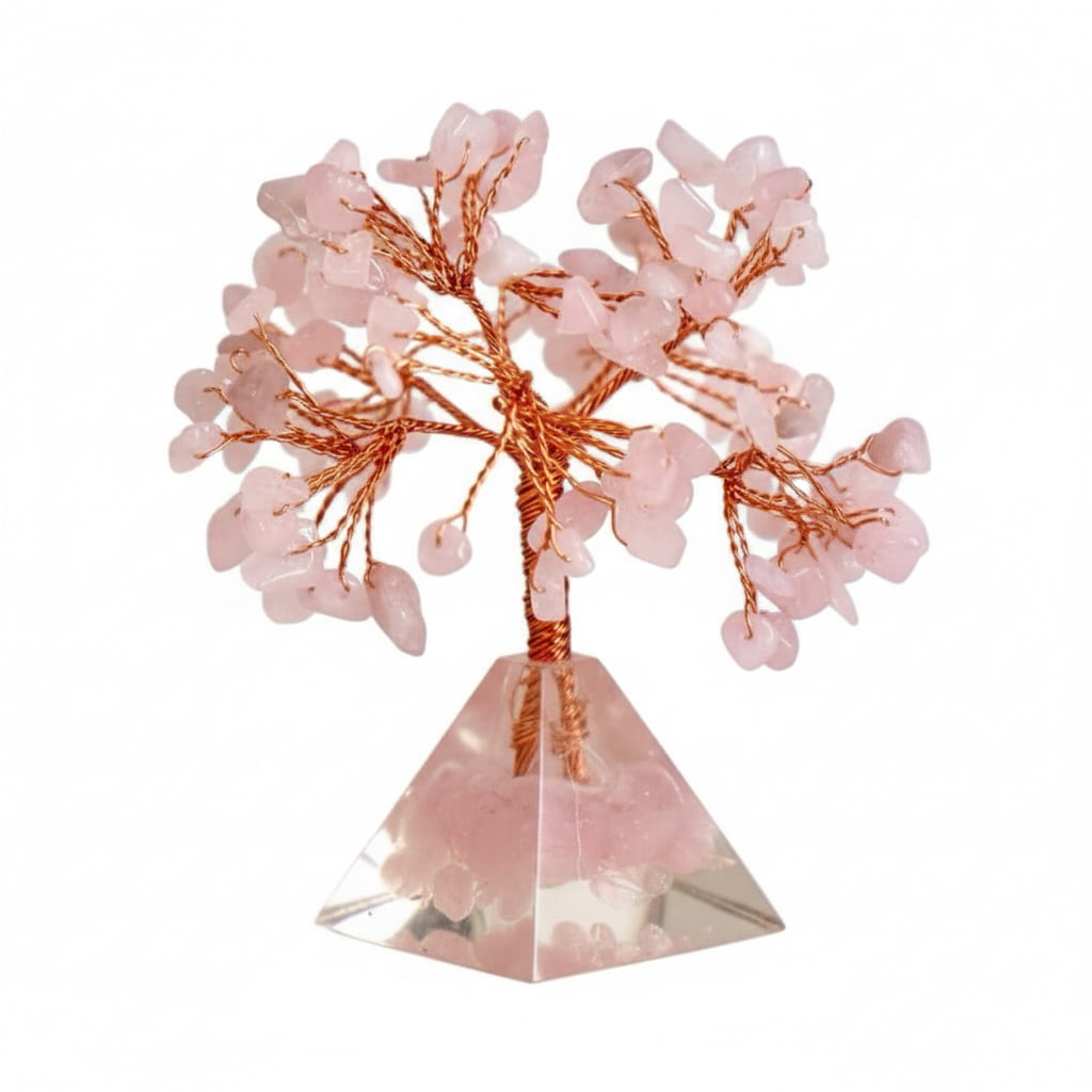 Rosenquarz Baum - Orgonit Pyramide CrystalScents
