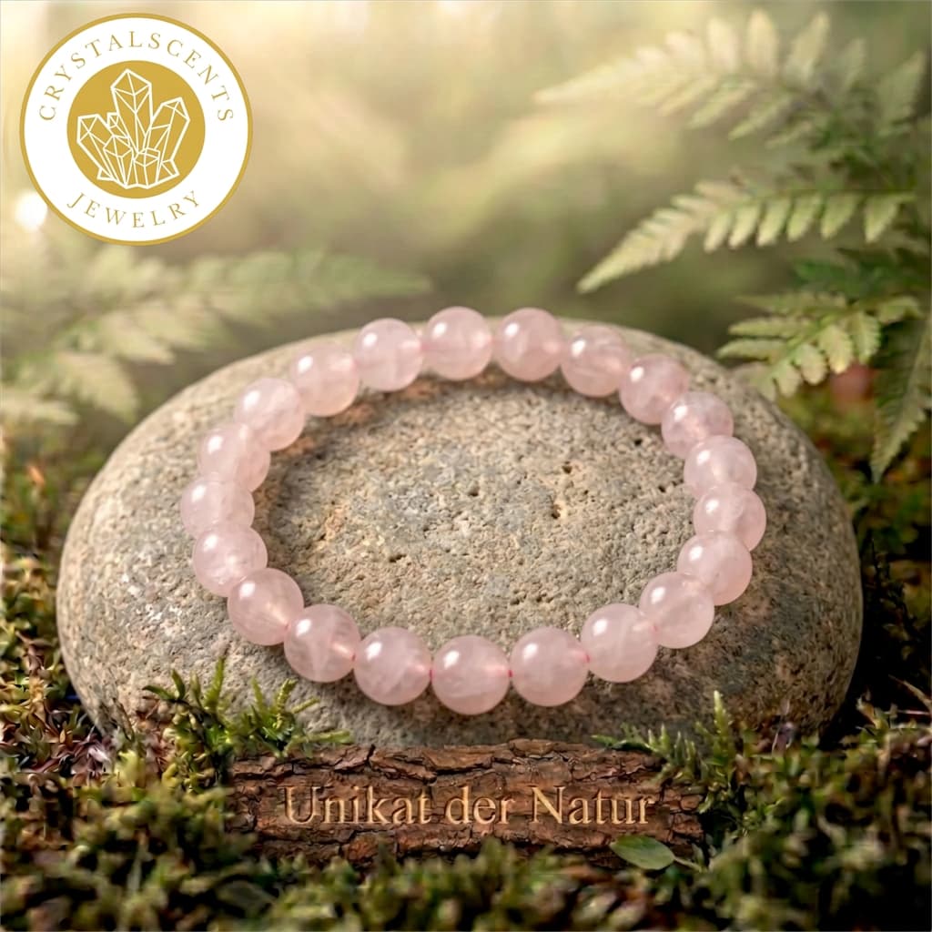Rosenquarz Kugelarmband – Herzöffnung & Harmonie
