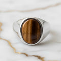 Tigerauge Ring - Kraft & Klarheit CrystalScents