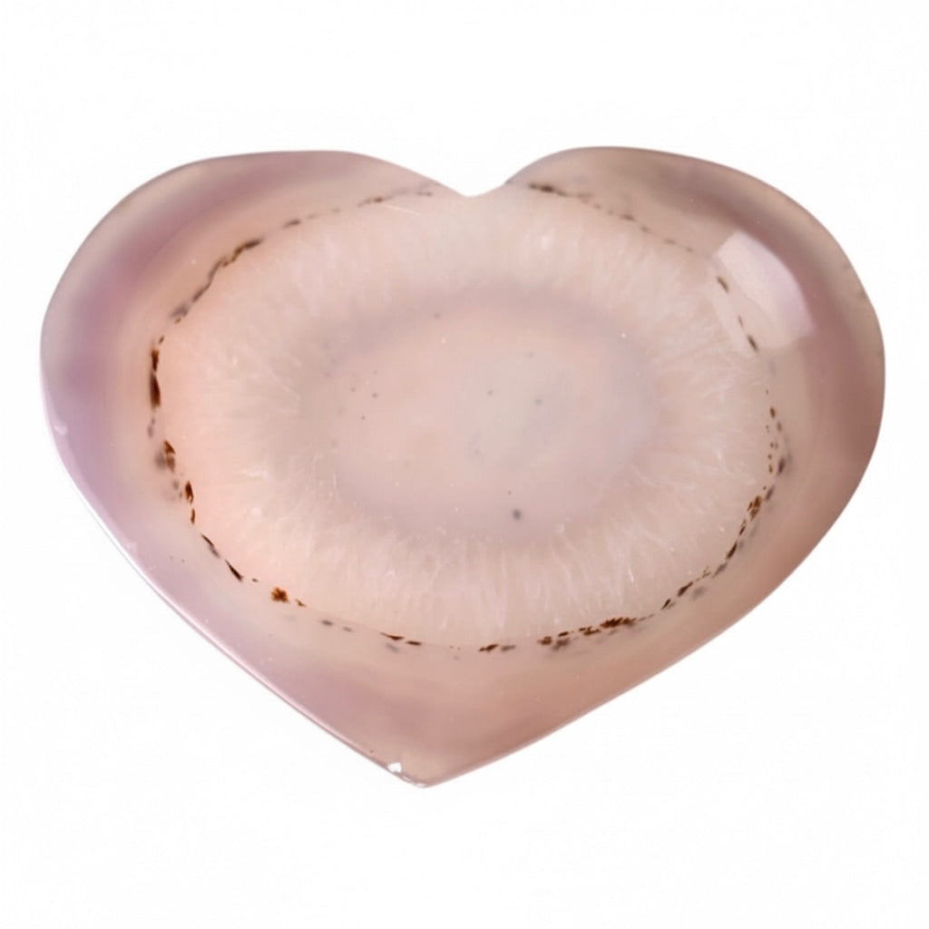 Achat Herz Rosa – Glücksbringer mit funkelnder Druse CrystalScents