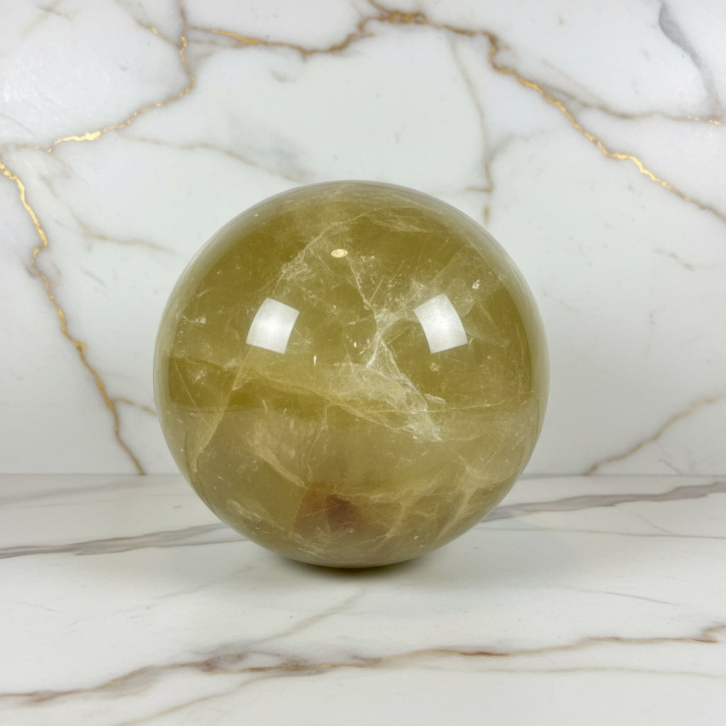 Große Citrin Kugel – Lebensfreude & Energie CrystalScents