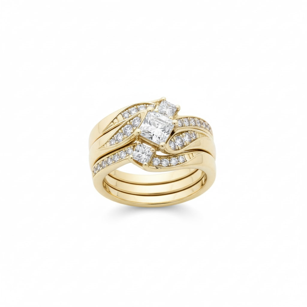 Ring – 3-teilig mit funkelnden Steinen CrystalScents