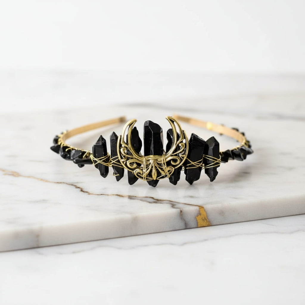 Obsidian Tiara - Eleganz & Mystik