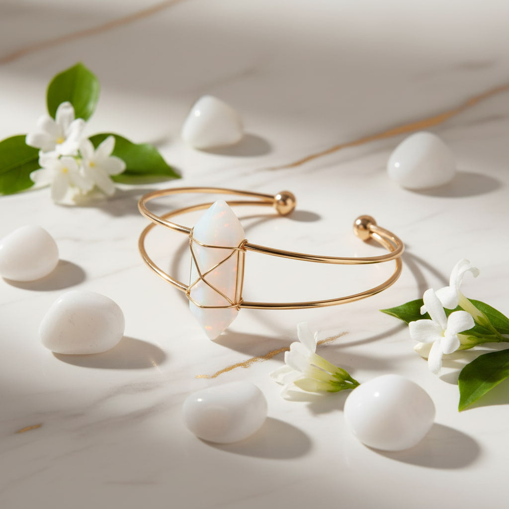 Opalit Armreif – Offenes Design