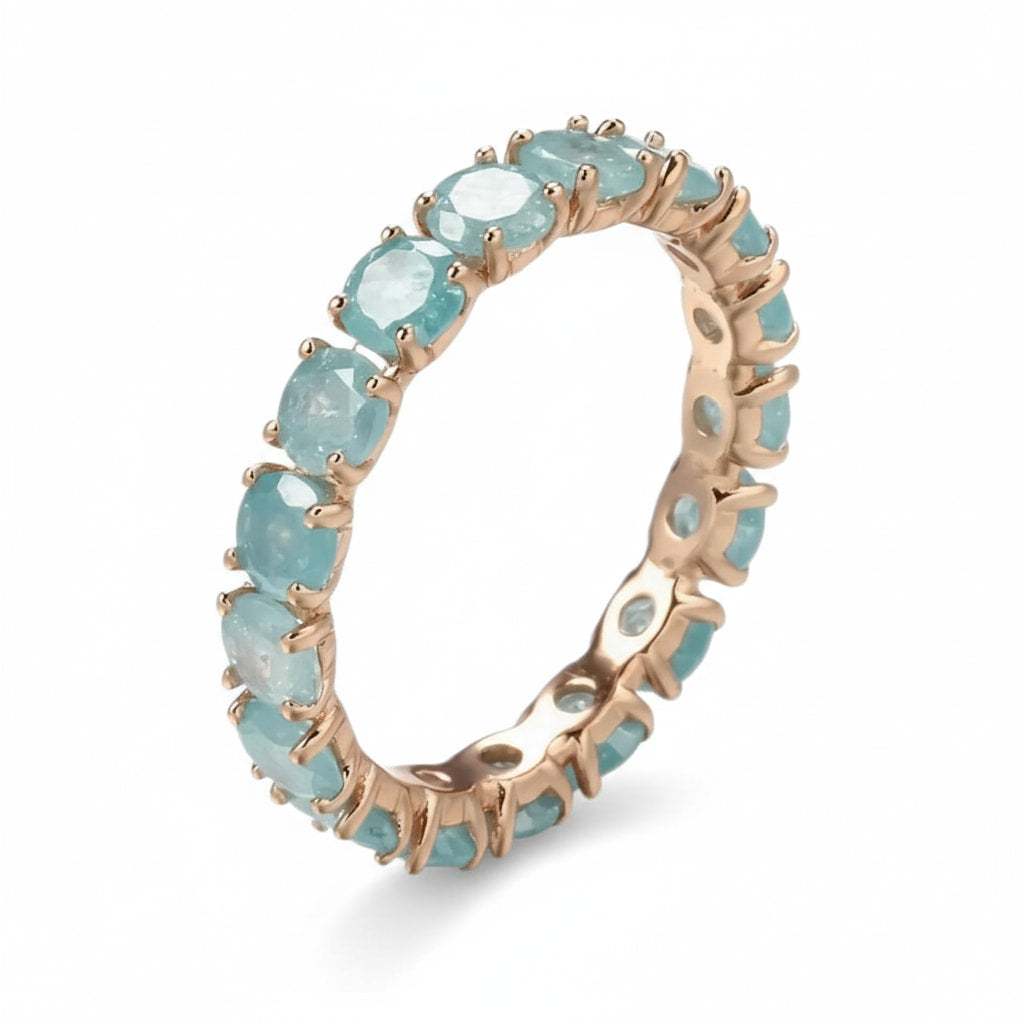 Ring – Funkelnder blauer Bandring CrystalScents