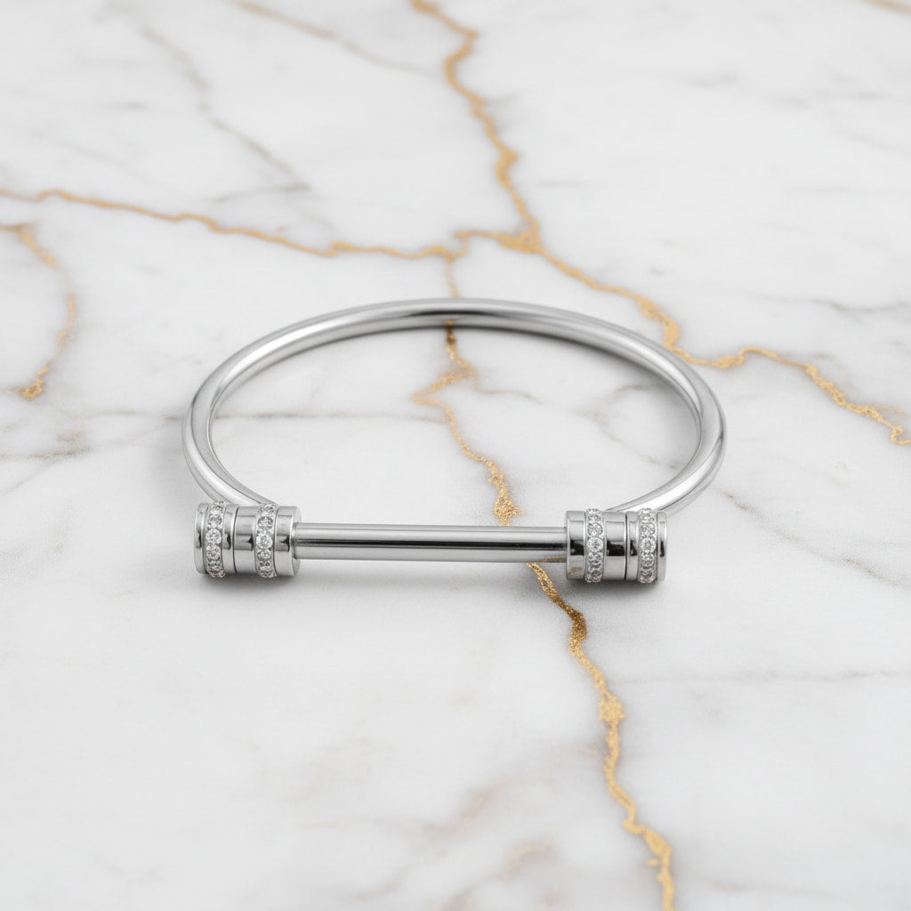 Armband – Schrauben Design in Silber CrystalScents