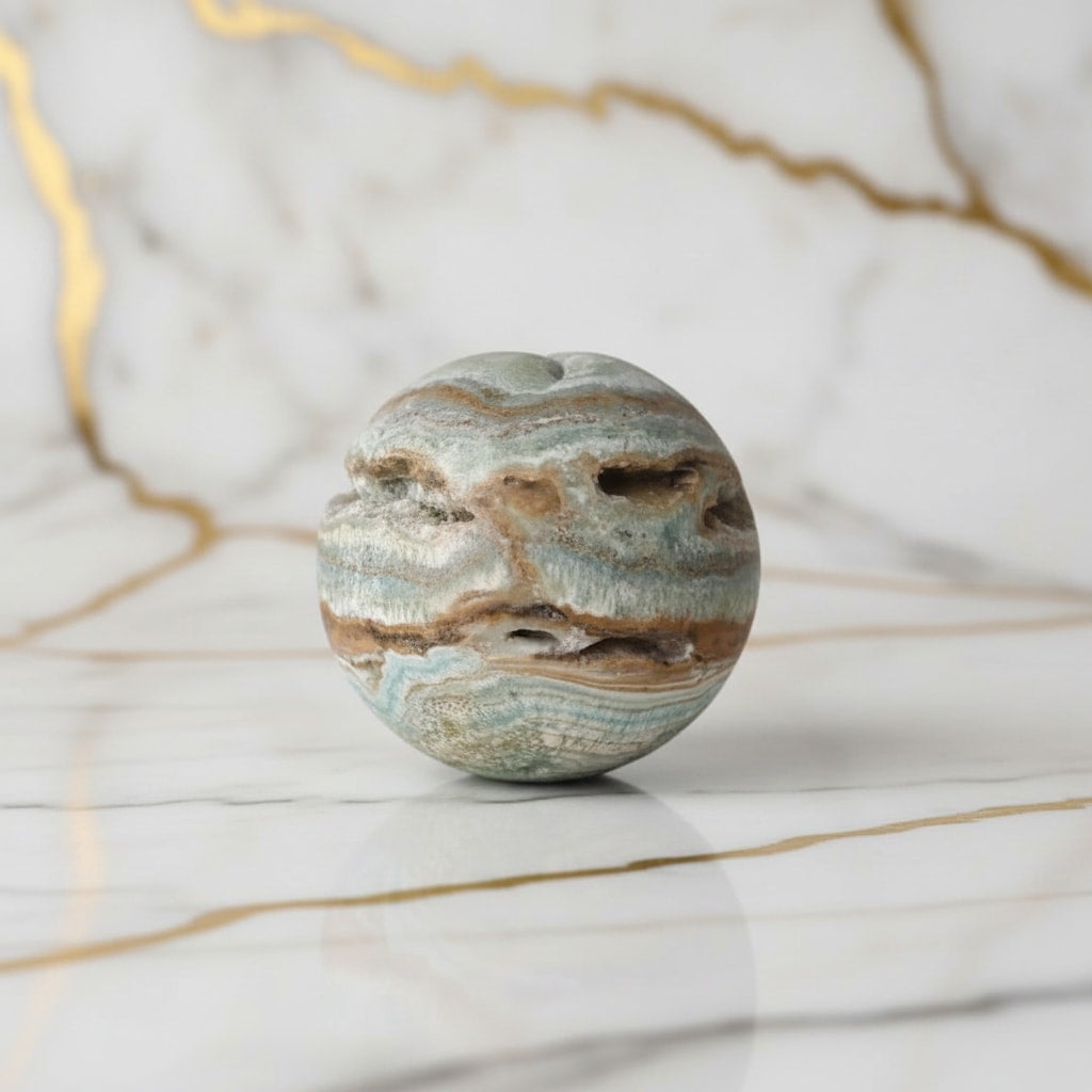 Aragonit Kugel - Sanft & Erdend CrystalScents