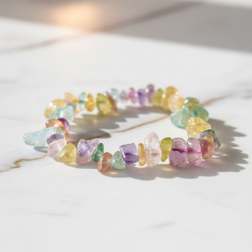 Fluorit Splitterarmband - Klarheit & positive Schwingungen CrystalScents