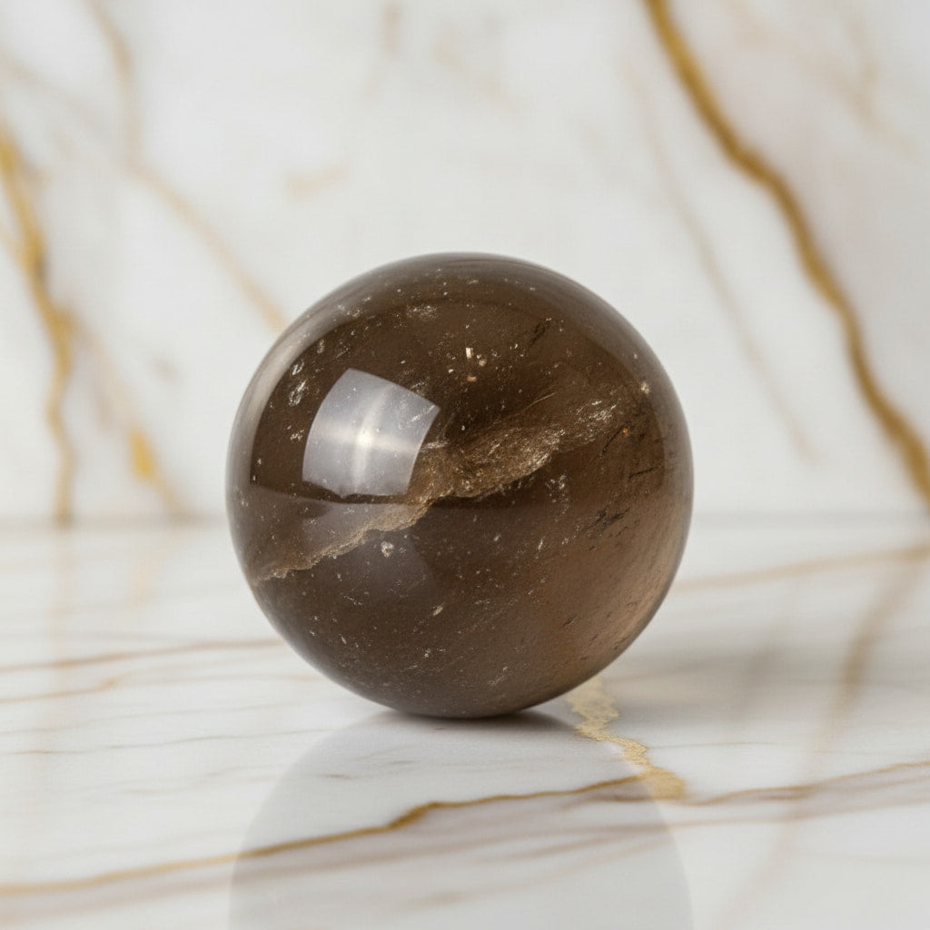 Rauchquarz Kugel – Meditation & Fokus JETZT sichern CrystalScents